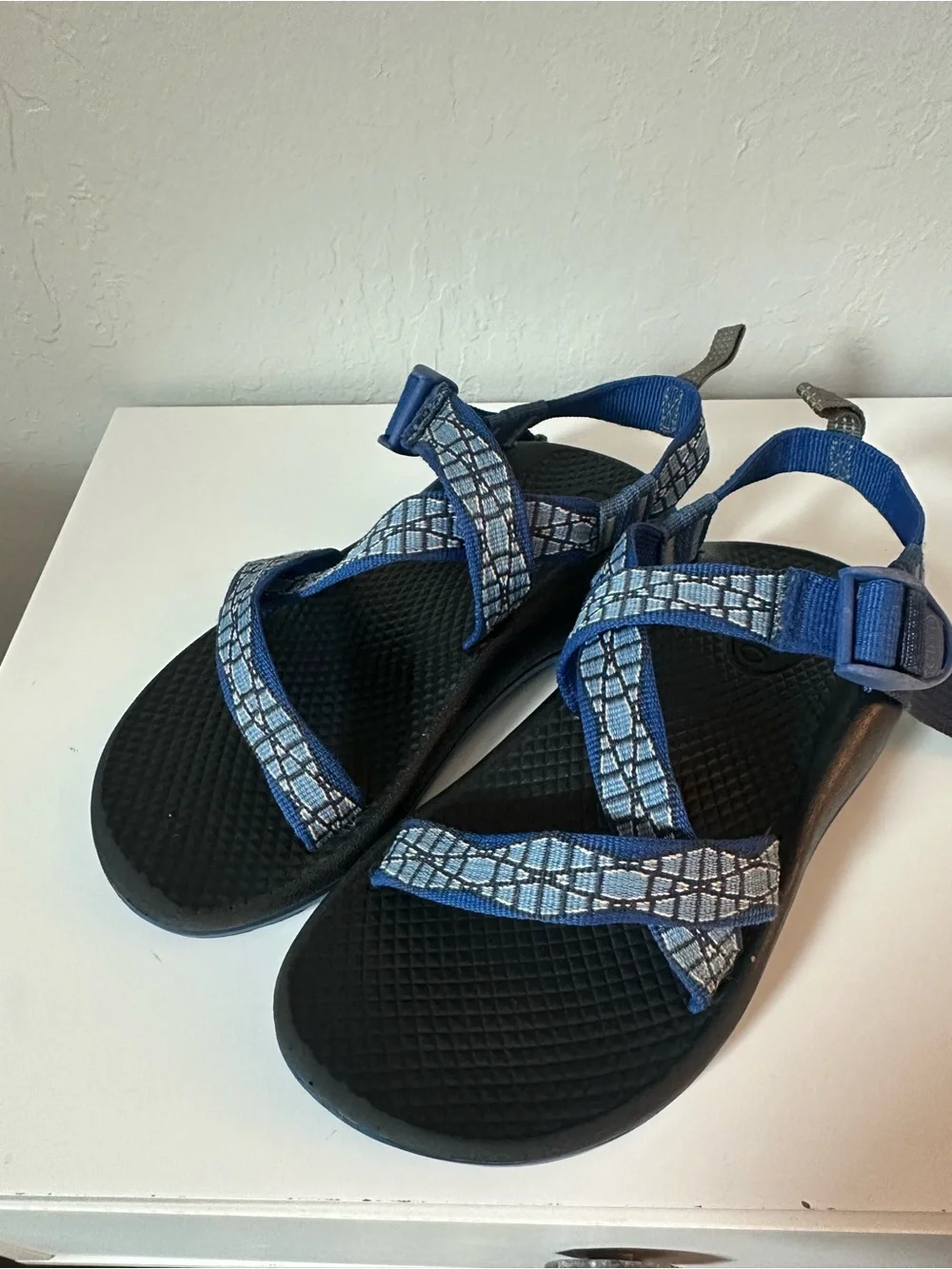 Chaco // Kids Blue and Black Adjustable Strap Sandals - Boys